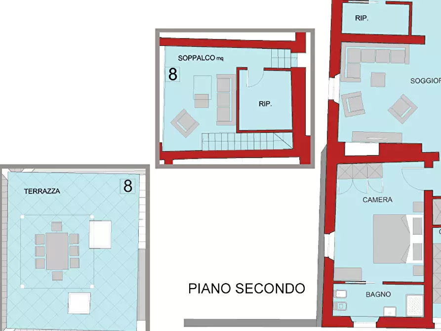 Immagine 2 di Appartamento in vendita  a Sovicille