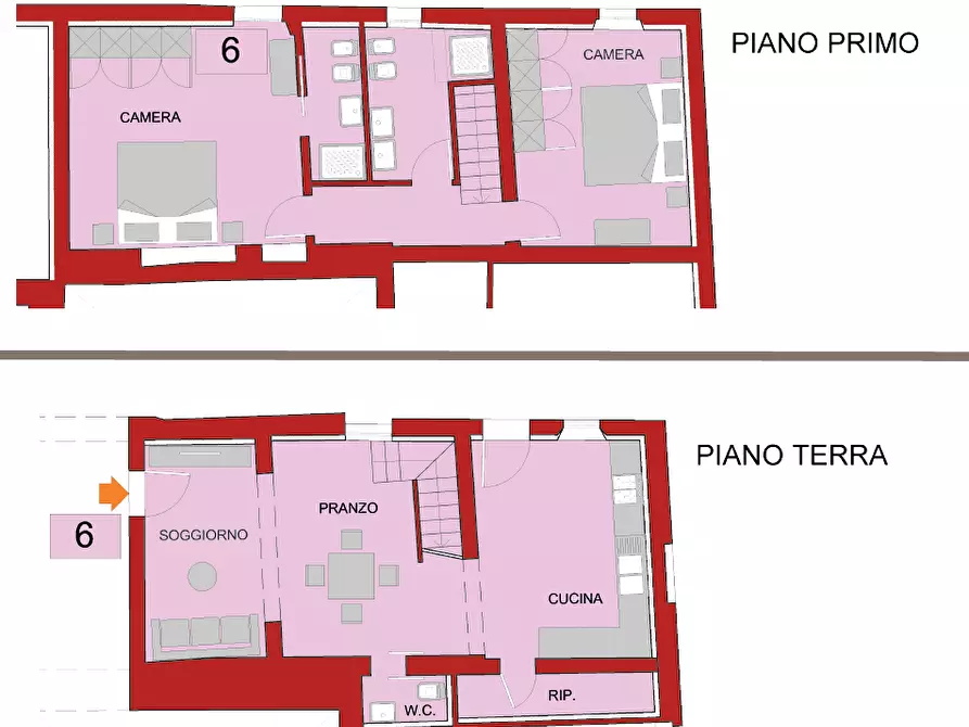 Immagine 2 di Appartamento in vendita  a Sovicille