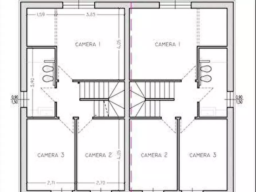 Immagine 8 di Casa bifamiliare in vendita  a Pontedera