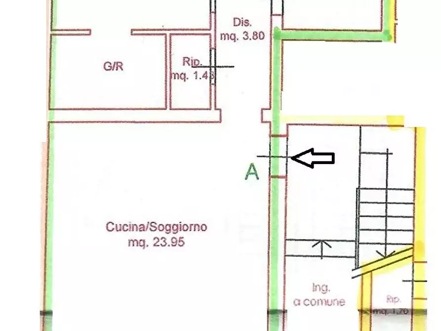 Immagine 3 di Appartamento in vendita  a Empoli