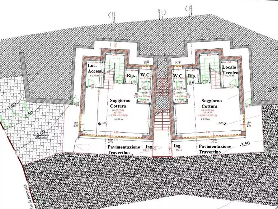 Immagine 3 di Porzione di casa in vendita  a Siena
