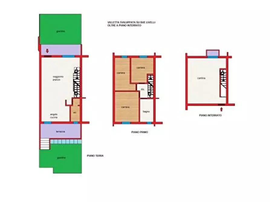 Immagine 30 di Villetta a schiera in vendita  a Massa