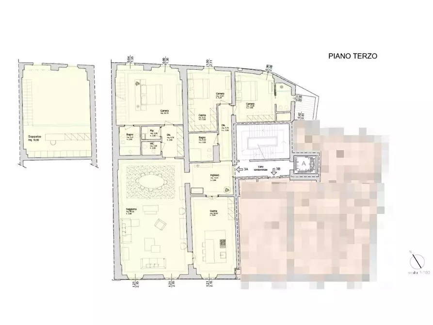 Immagine 5 di Appartamento in vendita  a Pisa