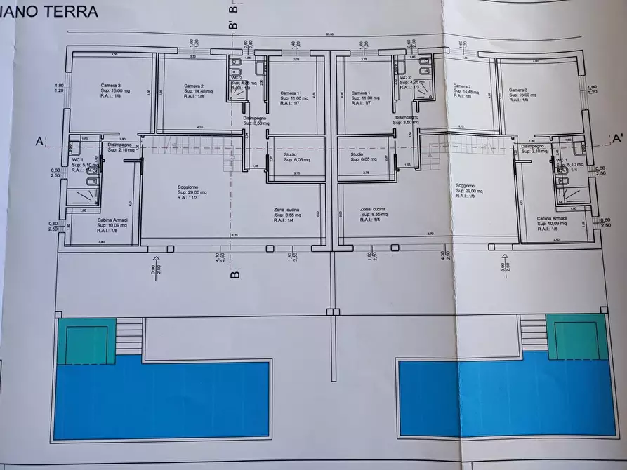Immagine 2 di Casa bifamiliare in vendita  a Carrara