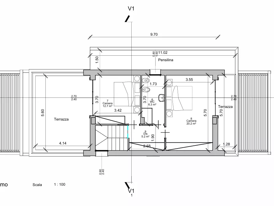 Immagine 11 di Casa indipendente in vendita  a Massa