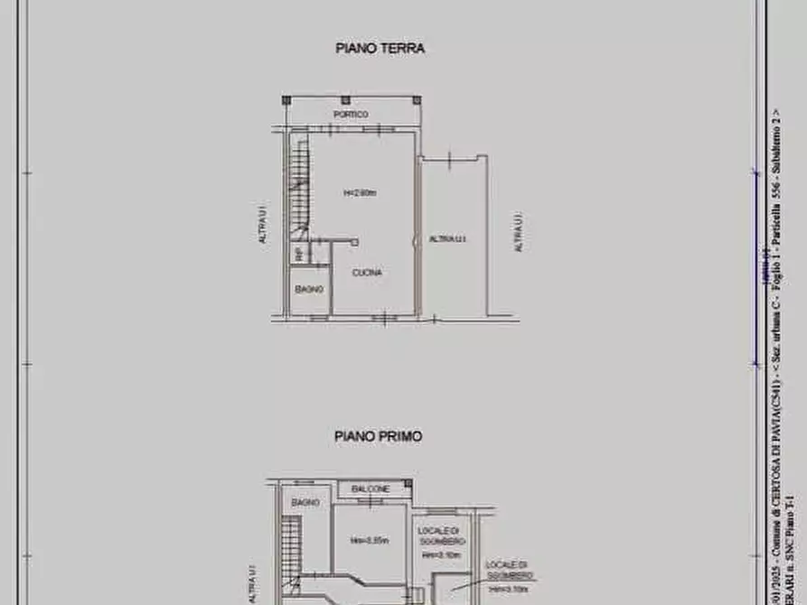 Immagine 15 di Villetta a schiera in vendita  a Certosa Di Pavia