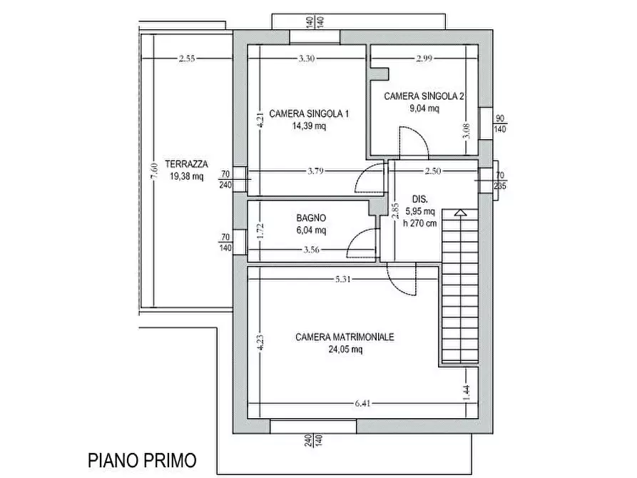 Immagine 2 di Casa bifamiliare in vendita  a Pisa