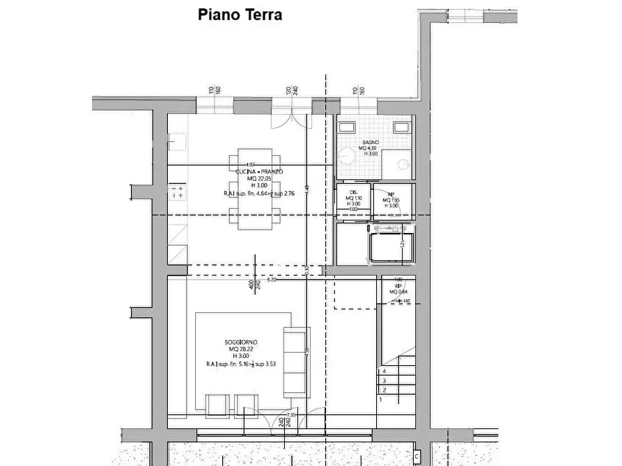Immagine 4 di Porzione di casa in vendita  a Vecchiano
