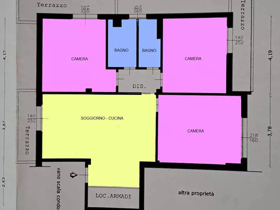 Immagine 4 di Appartamento in vendita  a Pontedera