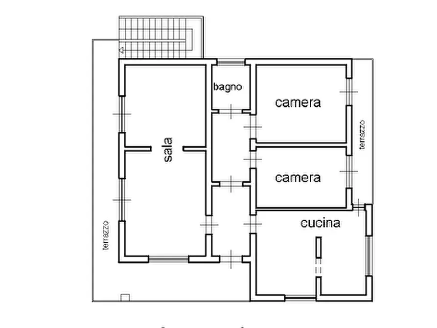 Immagine 2 di Casa bifamiliare in vendita  a Massa