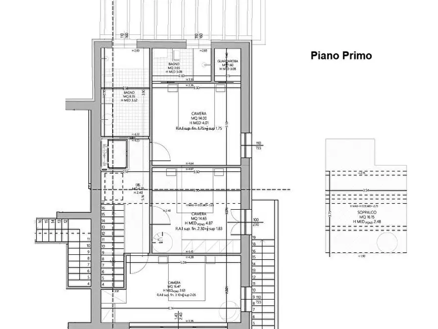 Immagine 6 di Porzione di casa in vendita  a Vecchiano