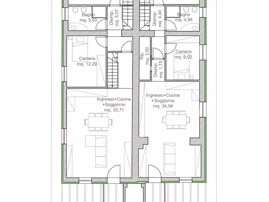 Immagine 7 di Casa bifamiliare in vendita  a Capannori