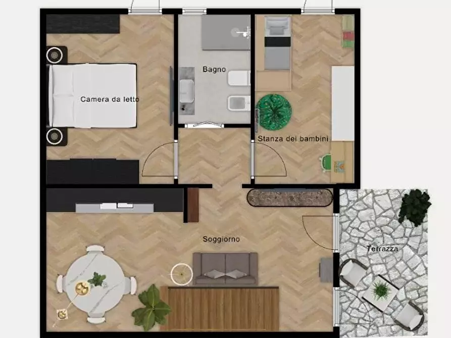 Immagine 3 di Villetta a schiera in vendita  a Rosignano Marittimo