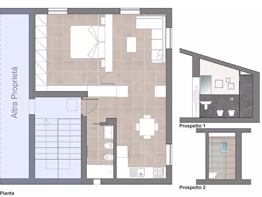 Immagine 12 di Mansarda in vendita  a Forte Dei Marmi