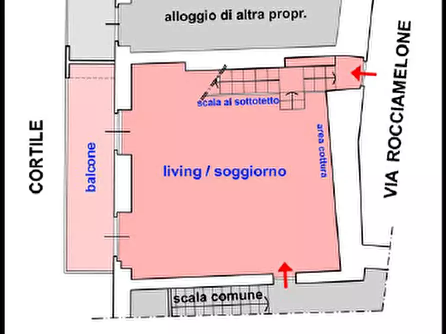 Immagine 3 di Appartamento in vendita  a Rivoli