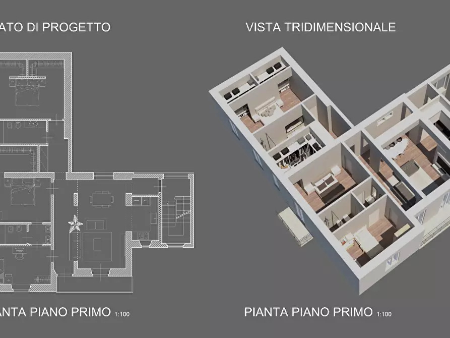Immagine 10 di Mansarda in vendita  a Lucca