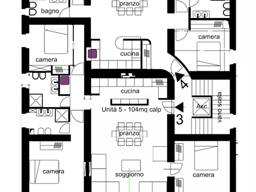 Immagine 17 di Appartamento in vendita  a Capannori