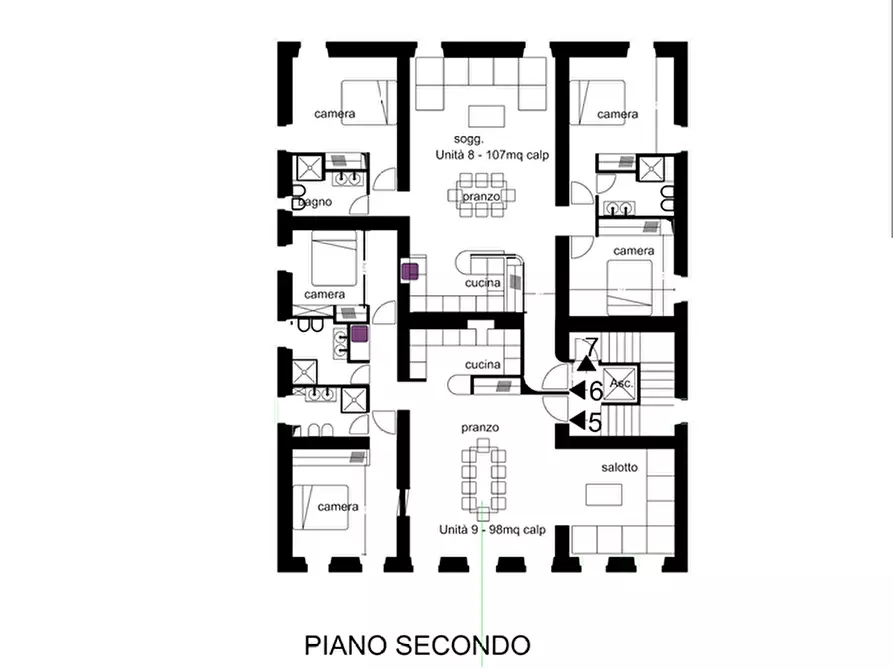 Immagine 16 di Appartamento in vendita  a Capannori