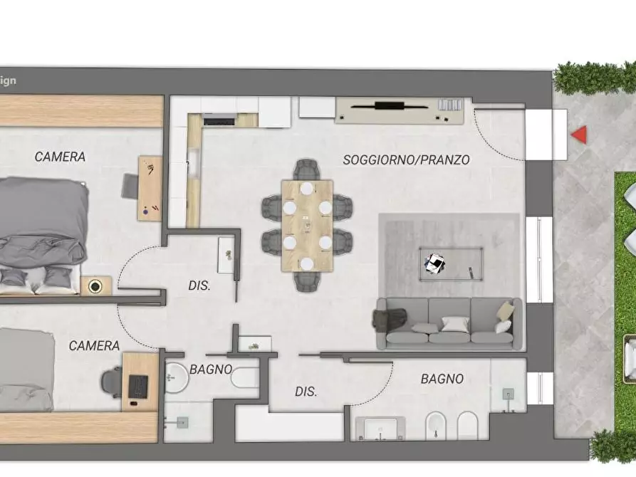 Immagine 7 di Terratetto in vendita  a Cascina