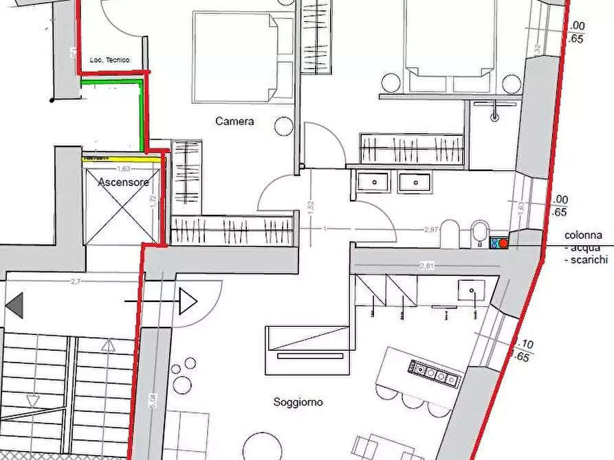 Immagine 1 di Appartamento in vendita  a Massa