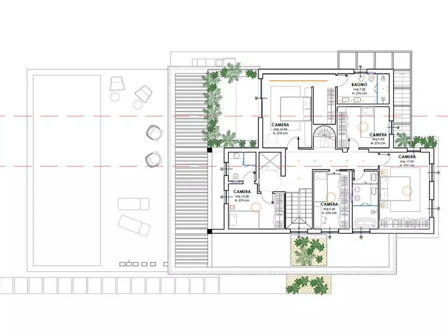 Immagine 8 di Villa in vendita  a Forte Dei Marmi