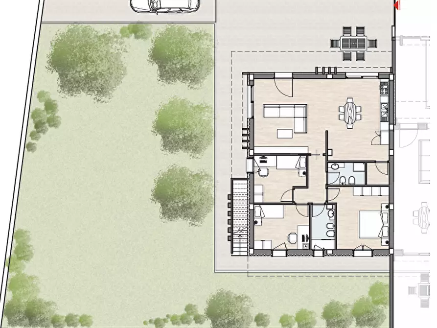 Immagine 5 di Villetta a schiera in vendita  a Calimera