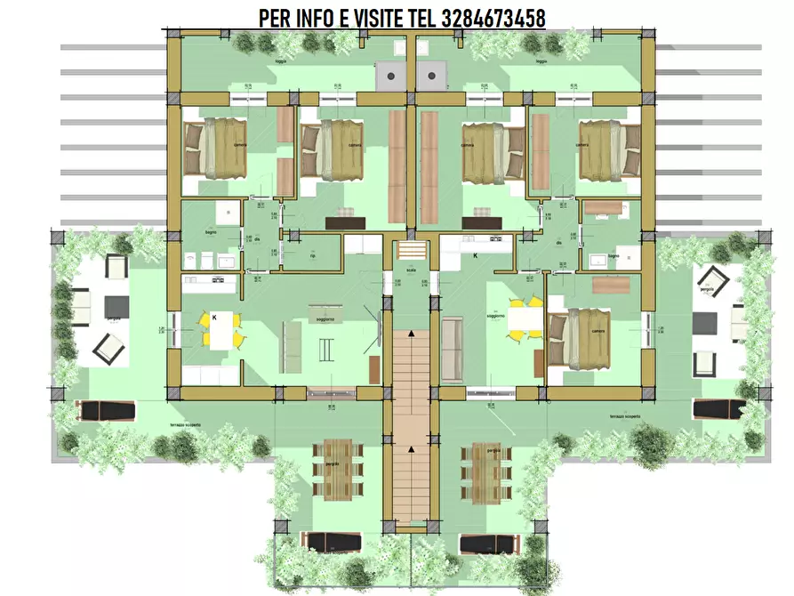 Immagine 3 di Casa quadrifamiliare in vendita  a Grosseto