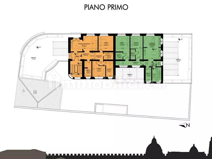 Immagine 9 di Appartamento in vendita  a Pisa