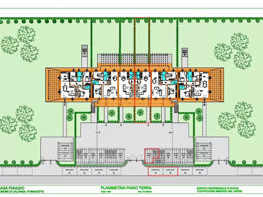 Immagine 9 di Villetta a schiera in vendita  a Calcinaia
