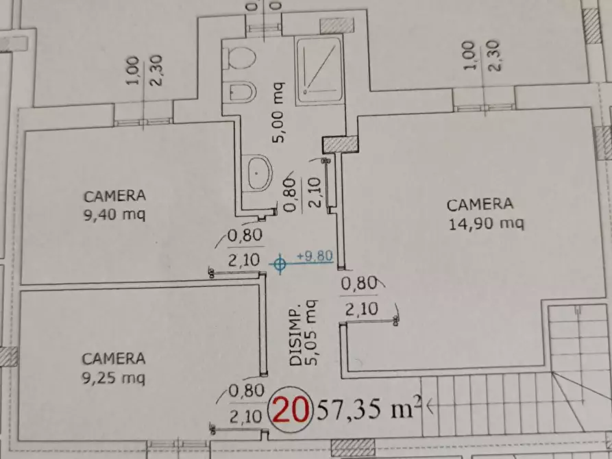 Immagine 3 di Mansarda in vendita  a Empoli