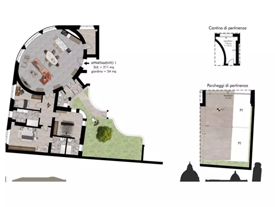 Immagine 2 di Appartamento in vendita  a Pisa