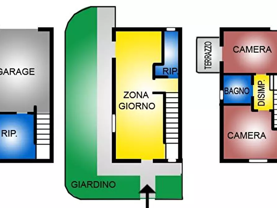 Immagine 1 di Villetta a schiera in vendita  a Santa Maria A Monte