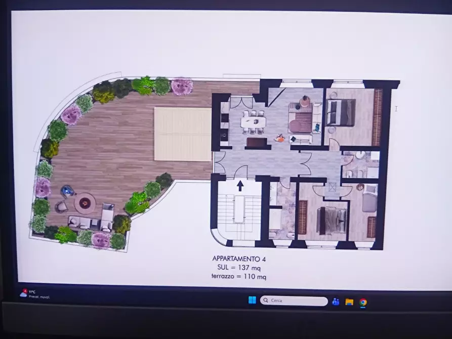 Immagine 2 di Appartamento in vendita  a Pisa