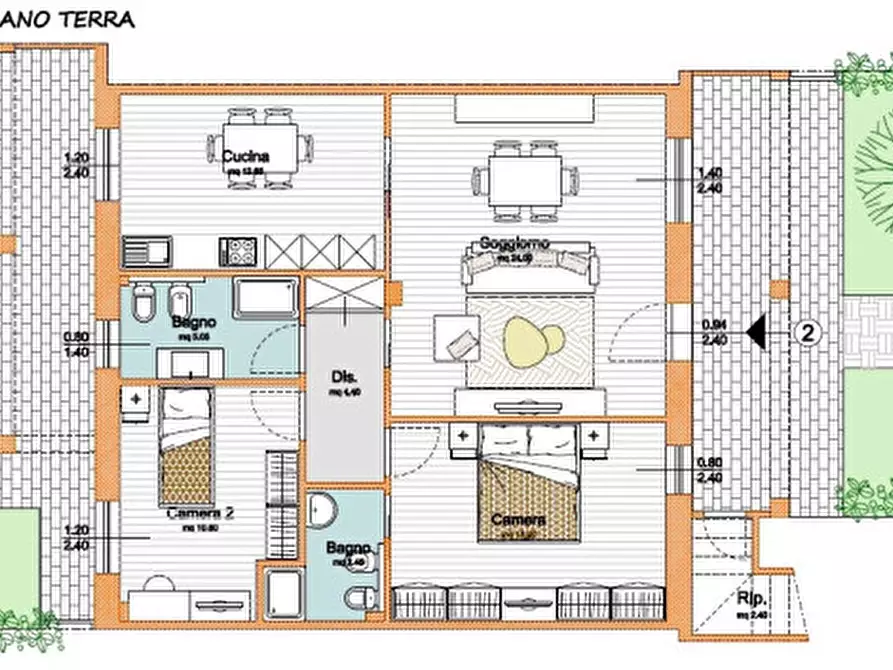 Immagine 4 di Appartamento in vendita  a Calcinaia