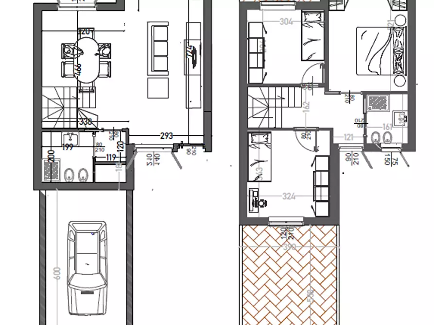 Immagine 3 di Villetta a schiera in vendita  a Livorno