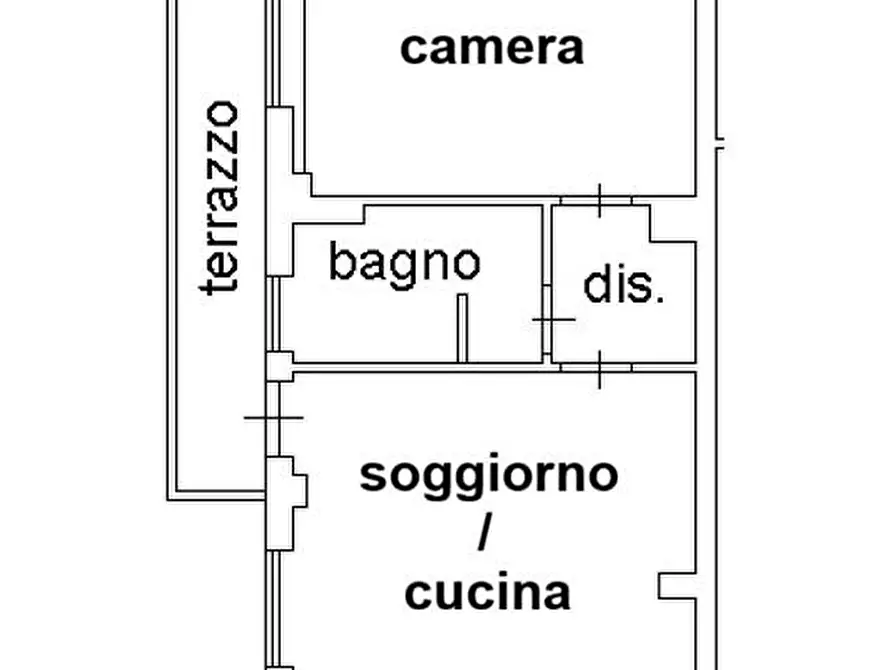 Immagine 3 di Mansarda in vendita  a Pontedera
