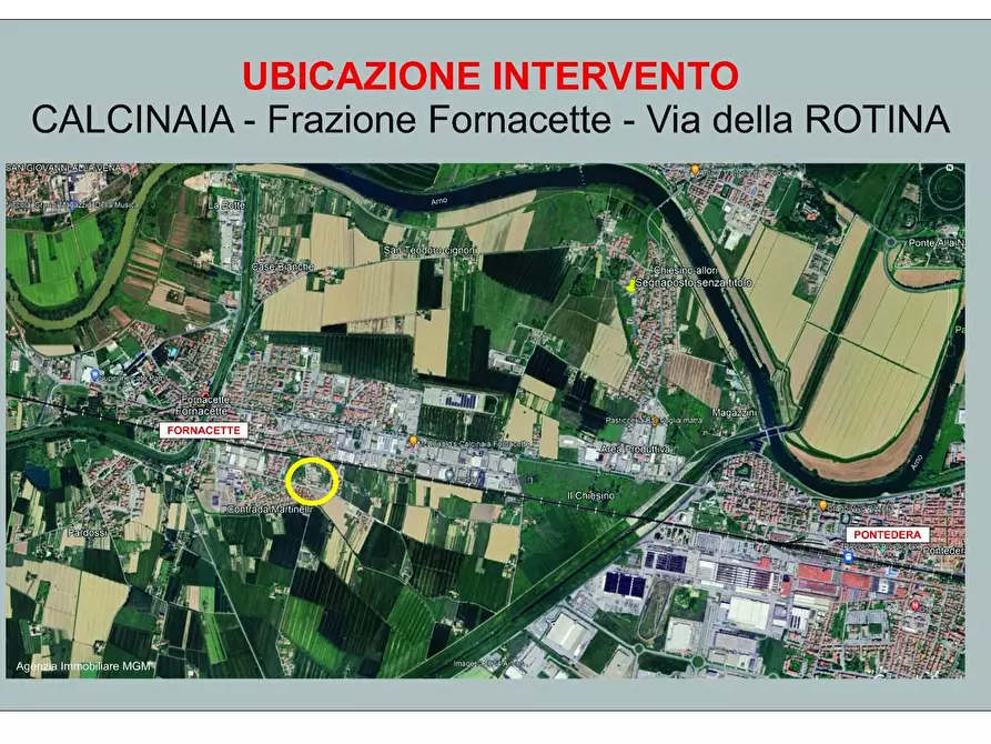 Immagine 2 di Terreno residenziale in vendita  a Calcinaia