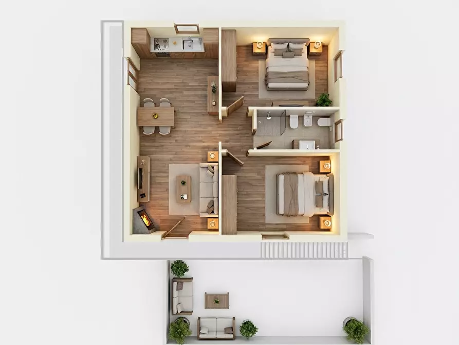 Immagine 30 di Appartamento in vendita  a Santa Maria A Monte