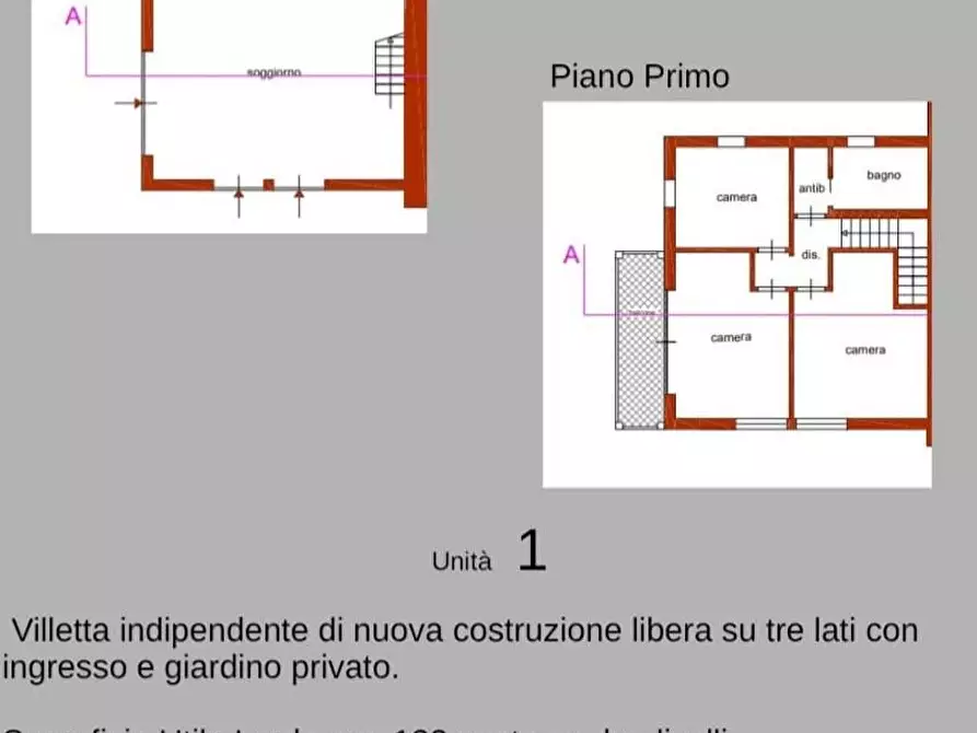 Immagine 2 di Casa bifamiliare in vendita  a Capannori