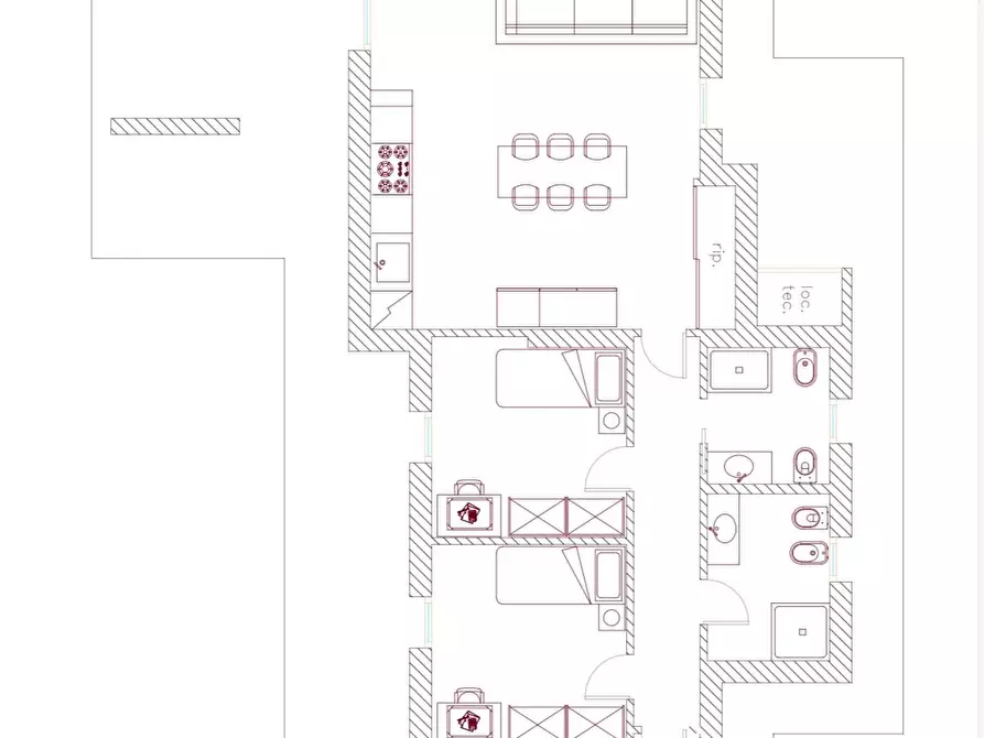 Immagine 4 di Casa indipendente in vendita  a Castelnuovo Magra