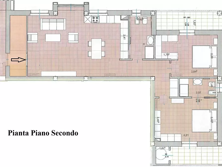 Immagine 6 di Appartamento in vendita  a Capraia E Limite
