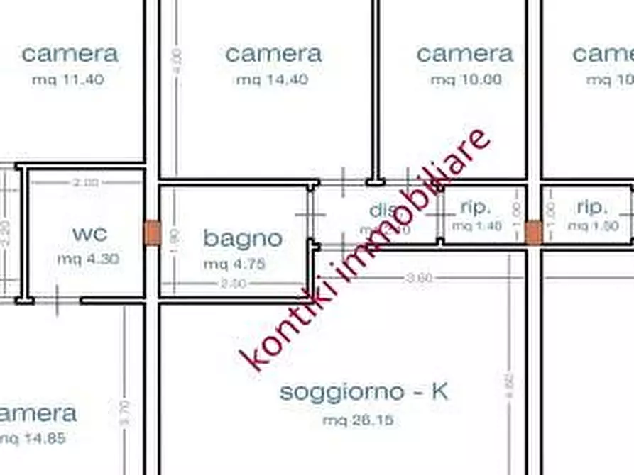 Immagine 1 di Villetta a schiera in vendita  a Pisa
