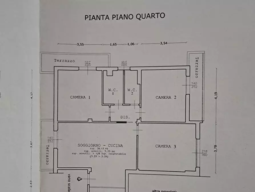 Immagine 14 di Appartamento in vendita  a Pontedera