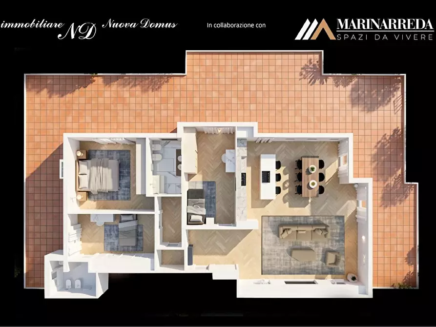 Immagine 2 di Mansarda in vendita  a Carrara