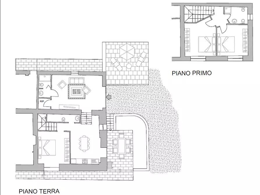Immagine 9 di Casa bifamiliare in vendita  a Siena