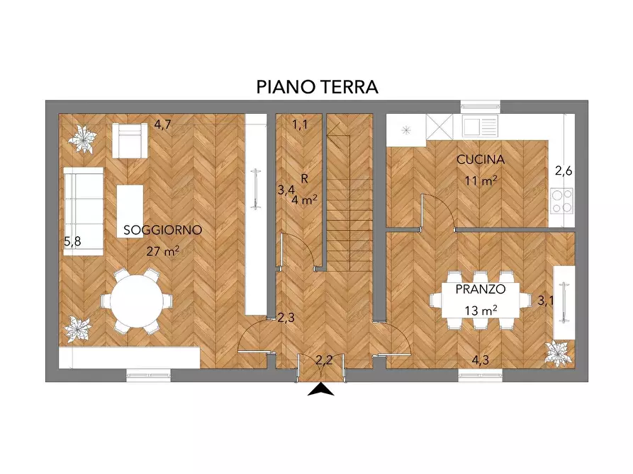 Immagine 3 di Appartamento in vendita  a Cascina