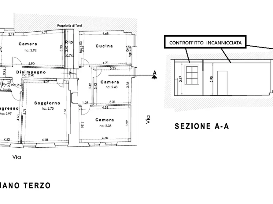 Immagine 24 di Appartamento in vendita  a Lucca