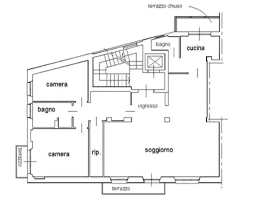 Immagine 13 di Appartamento in vendita  a Pisa