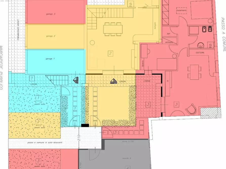 Immagine 1 di Terratetto in vendita  a Cascina