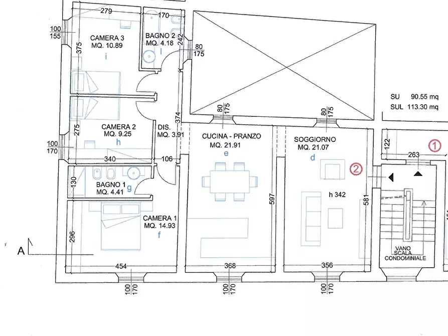 Immagine 1 di Appartamento in vendita  a Pontedera